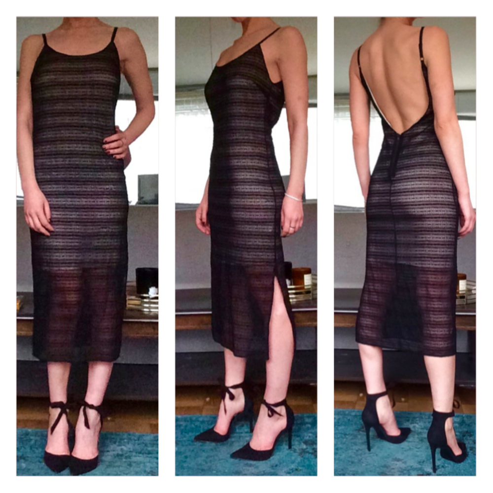 Alice + Olivia Illusion Open Back Dress - Picture 3 of 8